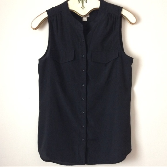 J. Crew Draped sleeveless Pocket button-down tank0 - Picture 4 of 6